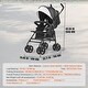 preview thumbnail 45 of 69, Carbon Steel Lightweight Stroller with Canopy, Recline and Foldable Frame - 30.71” L x 19.69” W x 40.94” H