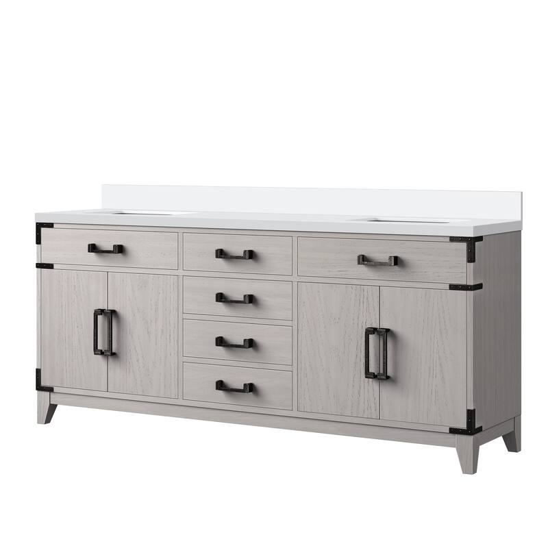 Laurel Bath Vanity with Cultured Marble Top and Sink