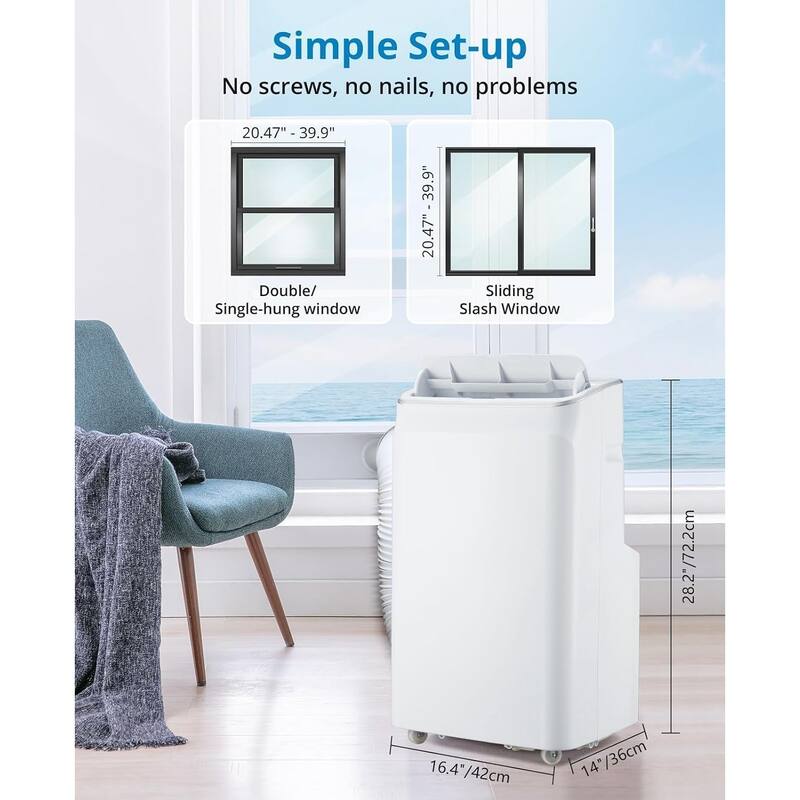 Portable Air Conditioner for Indoor Rooms, 3-In-1 AC Unit for Bedroom