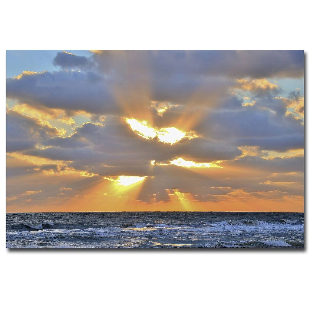 Sunrise Drama by Jack Reed Gallery Wrapped Canvas Giclee Art (24 in x 36 in)