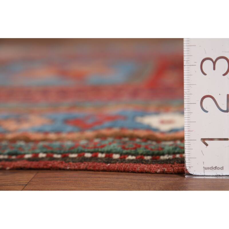 Vegetable Dye Shirvan Antique Area Rug Hand-Knotted Wool Carpet - 3'10" x 6'9"