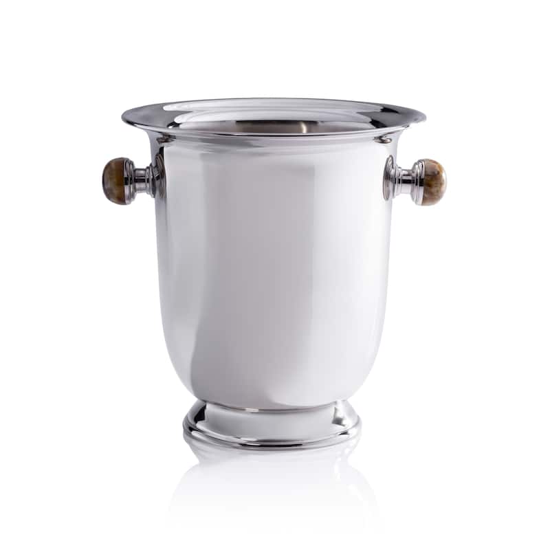 Duval Brass Champagne Bucket - With Amber Stone