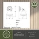 preview thumbnail 6 of 11, Huntley Natural Brass Gold Bathroom Vanity Lighting Fixture, White Schoolhouse Milk Glass Globe Shade, Dimmable, LED Compatible