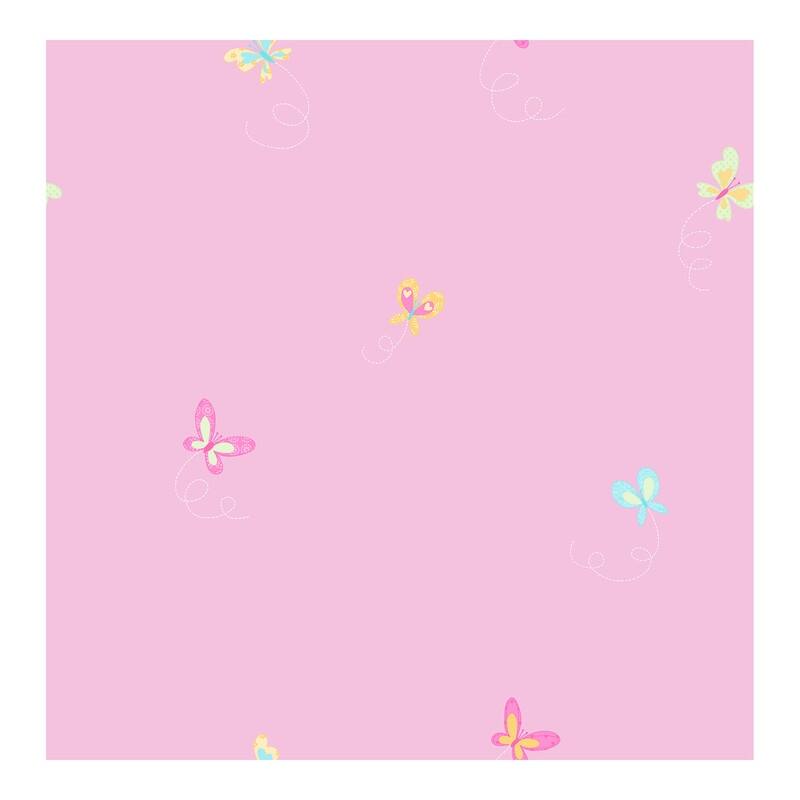 Fine Decor Josephina Pink Ditsy Butterfly Wallpaper - 20.5 x 396 x 0.025