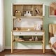 preview thumbnail 2 of 8, Industrial Kids Desk Study Writing Table with Storage for Children