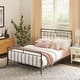 preview thumbnail 10 of 10, Corvus Meitner Vintage Charcoal Metal Bed