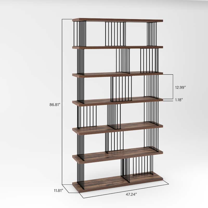 EVE Modern Iron Standard Bookcase - 47.24*11.81*86.81 inches