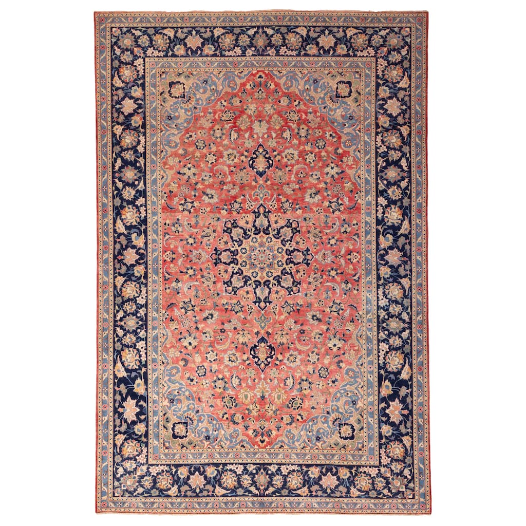 ECARPETGALLERY Hand-knotted Antalya Vintage Red Wool Rug - 9'1 x 13'5