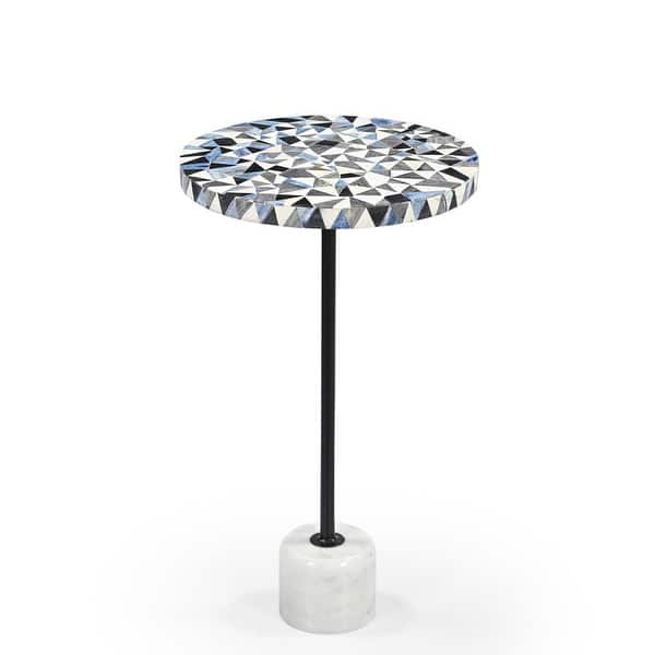 slide 2 of 4, Sao Tome martini table with bone inlay