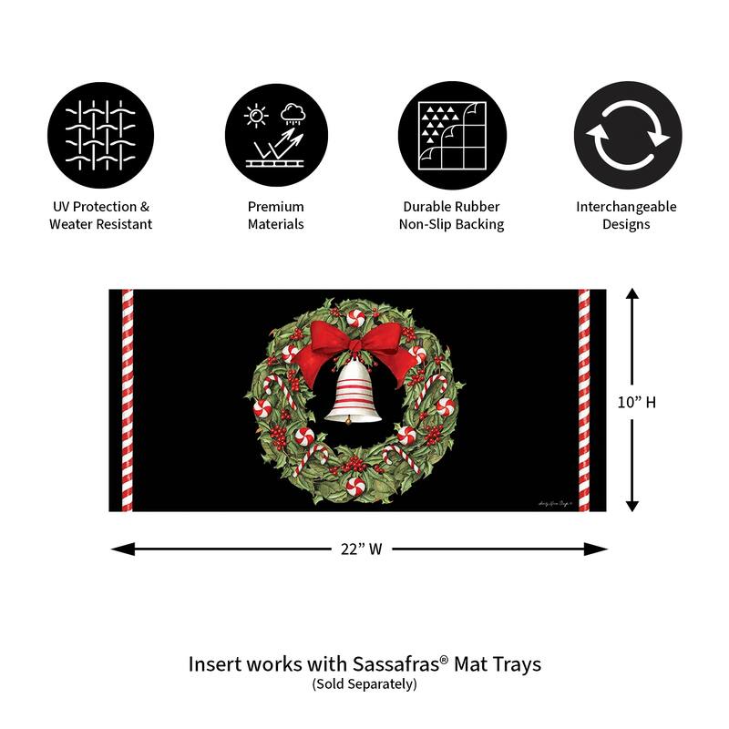 Christmas Bell and Wreath Sassafras Switch Mat