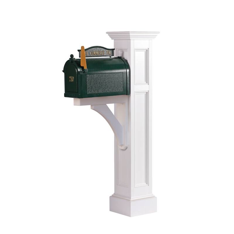 Providence Mailbox Post - White
