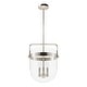 preview thumbnail 2 of 10, Hunter Karloff Clear Glass Bell-Shaped Pendant - Kitchen Island, Dining Room, Entry - Modern Farmhouse, Rustic, Industrial