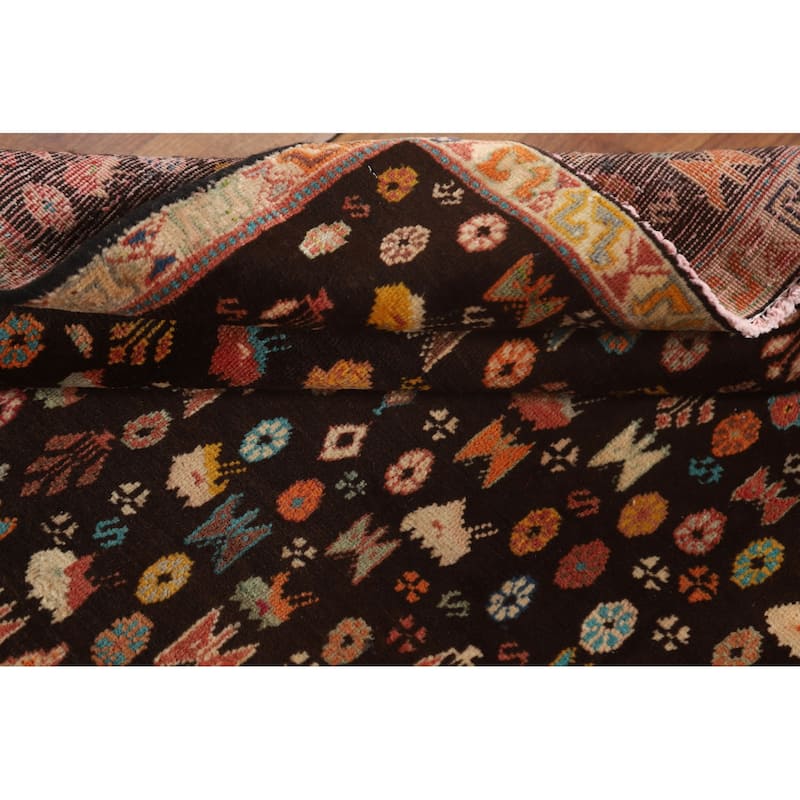 Vegetable Dye Sirjan Persian Vintage Area Rug Hand-Knotted Wool Carpet - 3'4"x 5'2"