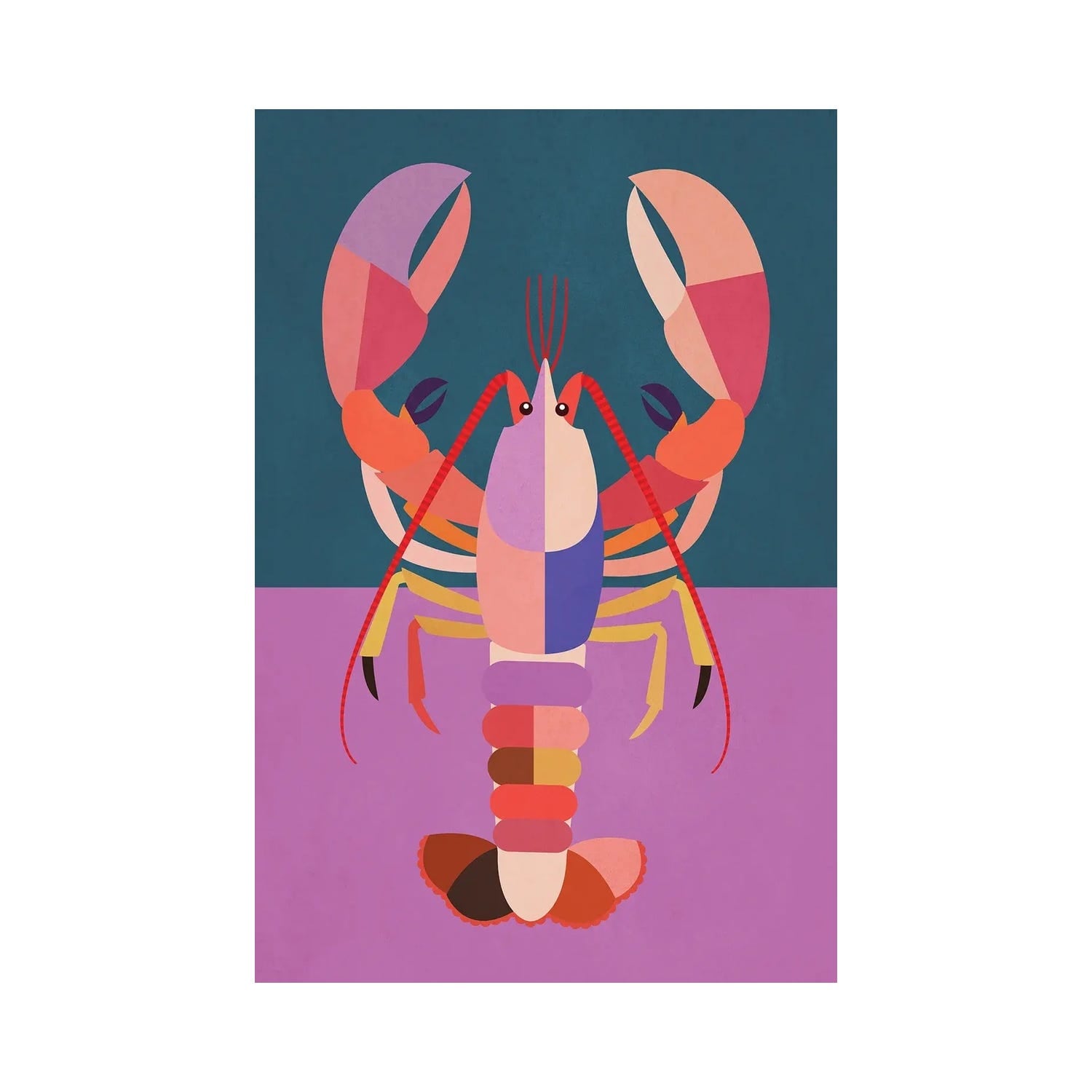"Abstract Lobster" by Gaite Canvas Print