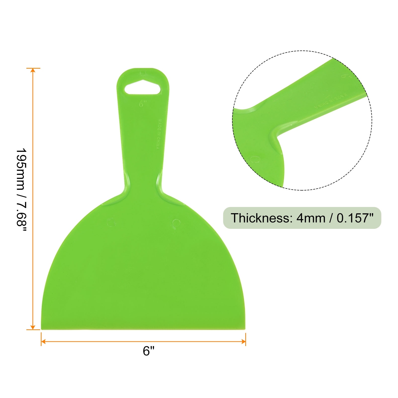 Putty Scraper Thin Flexible Plastic Putty Knives for Taping Drywall Spread Paint Wall Scratching