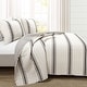 preview thumbnail 7 of 51, Lush Decor Farmhouse Stripe 3 Piece Quilt Set