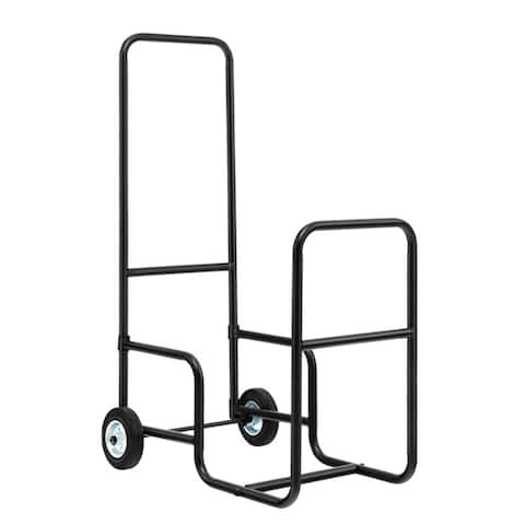 Firewood Log Cart Carrier with Anti-Slip and Wear-Resistant Wheels - Multi - 22" x 16" x 35"(L x W x H)