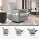 preview thumbnail 18 of 21, Evolur Harlow Deluxe Upholstered Plush Seating Glide Rocker