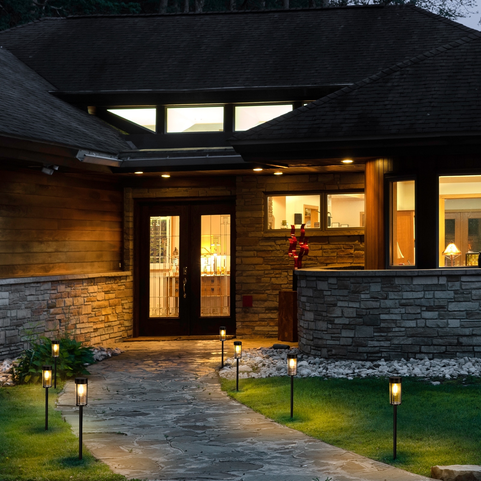 Pathway Light Column Large Hgtv Large Pathway Lights 15 Stunning Garden Path Lighting Ideas We