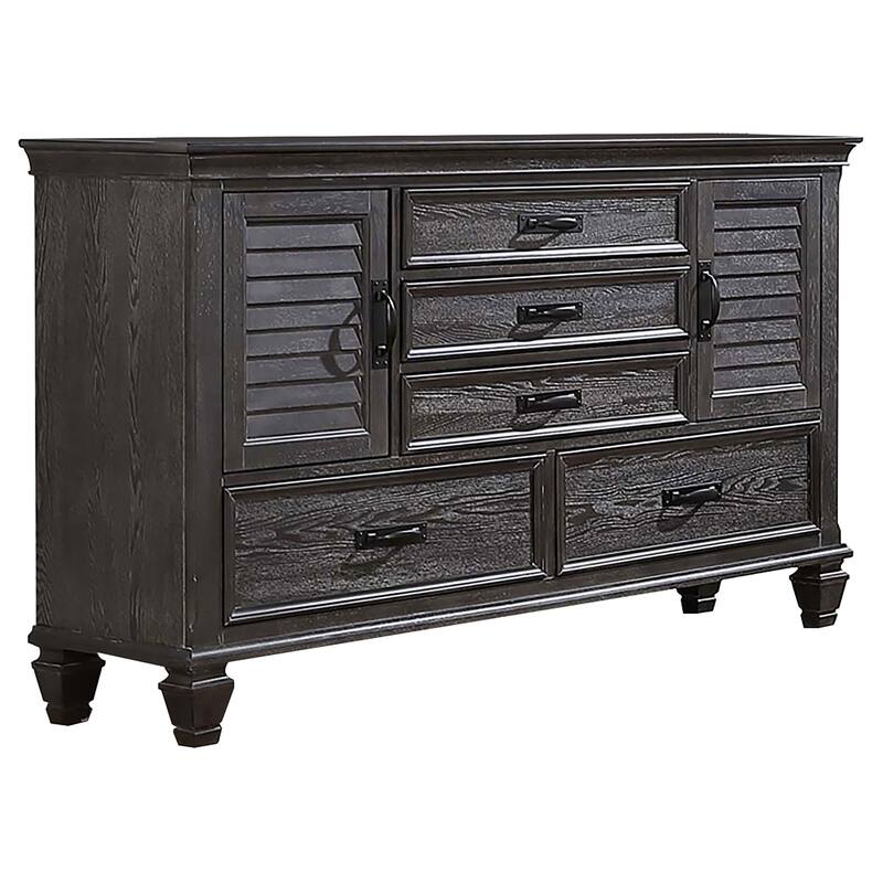 Franco Farmhouse Wood Frame Dresser with 5-drawer