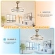 preview thumbnail 102 of 118, 20"/24"/72" Oaks Aura Cotti Low Profile Dimmable Smart Ceiling Fan with Lights 6-Speed Flush Mount Modern Remote