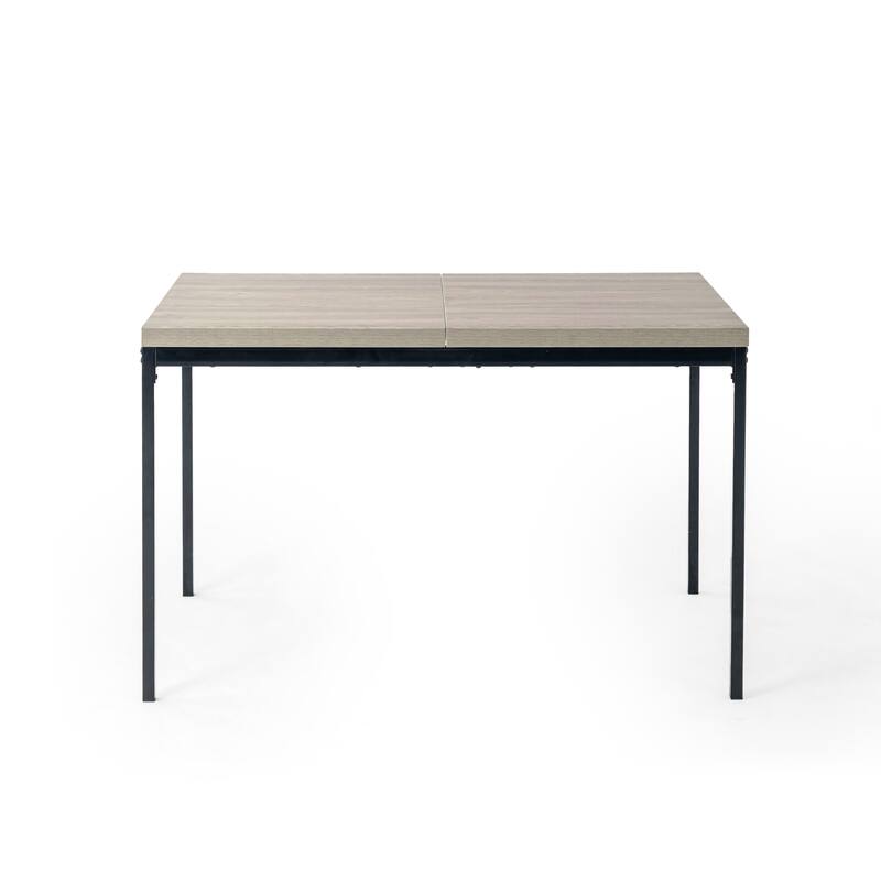 Modern Mid Century Kitchen Table, 47in Farmhouse Rectangular Walnut Dining Table for Dining Room,Apartment, Brown