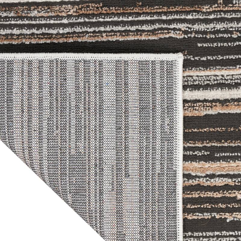Calvin Klein Captivating Indoor only Brown Abstract Area Rug