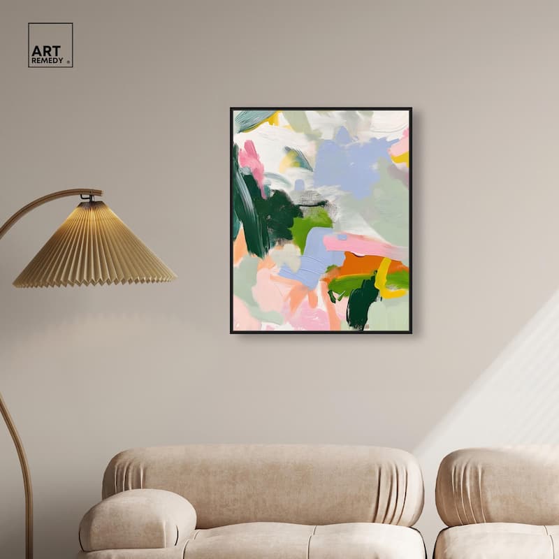 Color Palette Poetry Canvas by Art Remedy