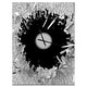 preview thumbnail 2 of 13, Strick & Bolton 'Abstract Broken Wall 3D Design' Metal Clock