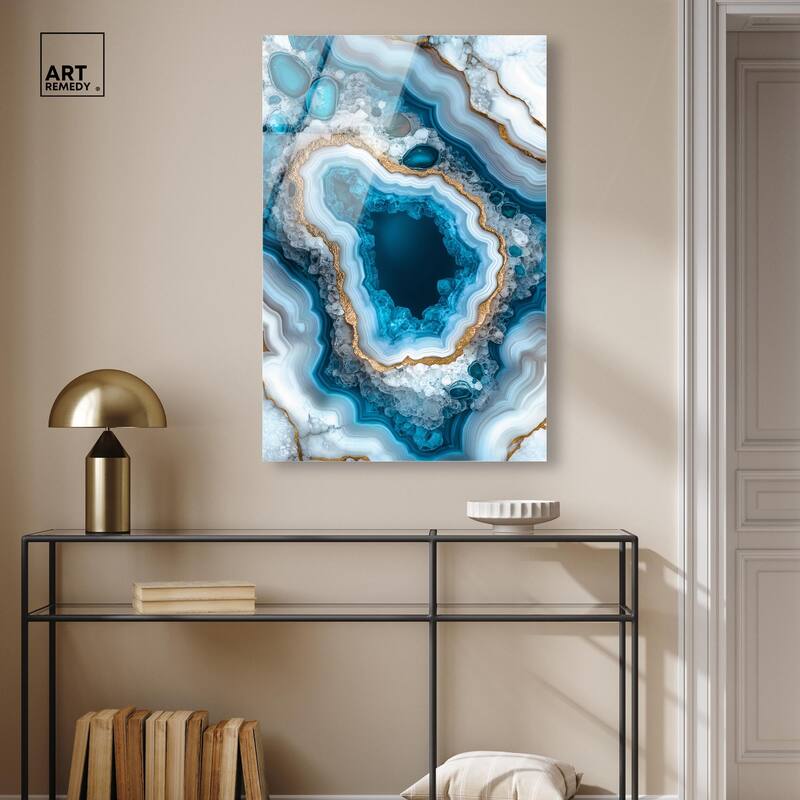 Gilded Geode Eye I Acrylic by Art Remedy, Ready to Hang