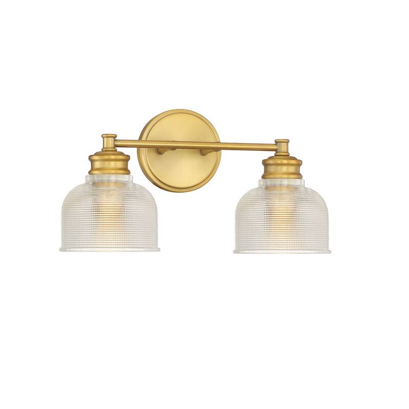Meridian M80034 2 Light 16" Wide Bathroom Vanity Light with Halophane