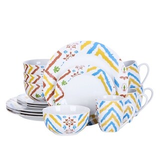multi color dinnerware set