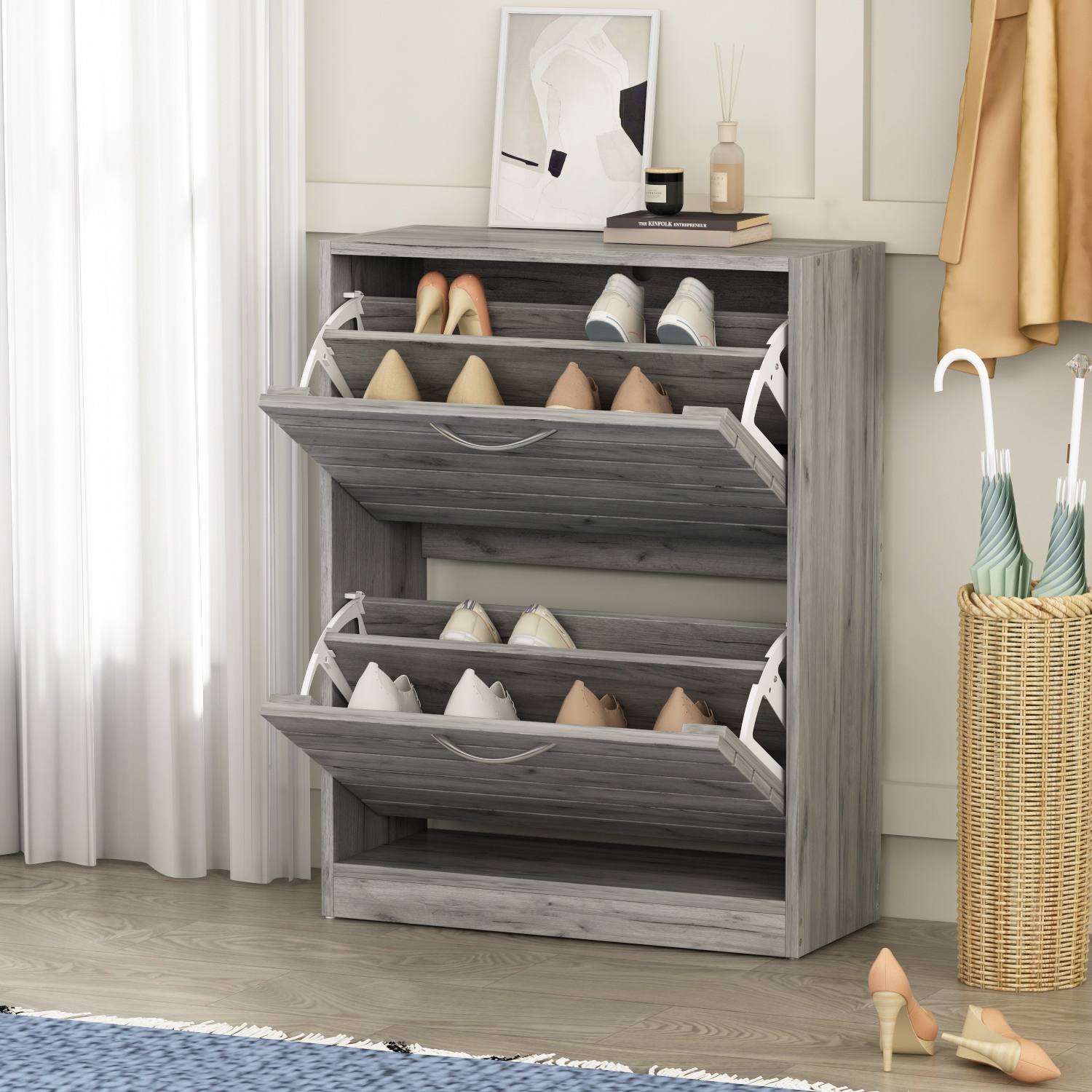Fold out shoe 2025 rack