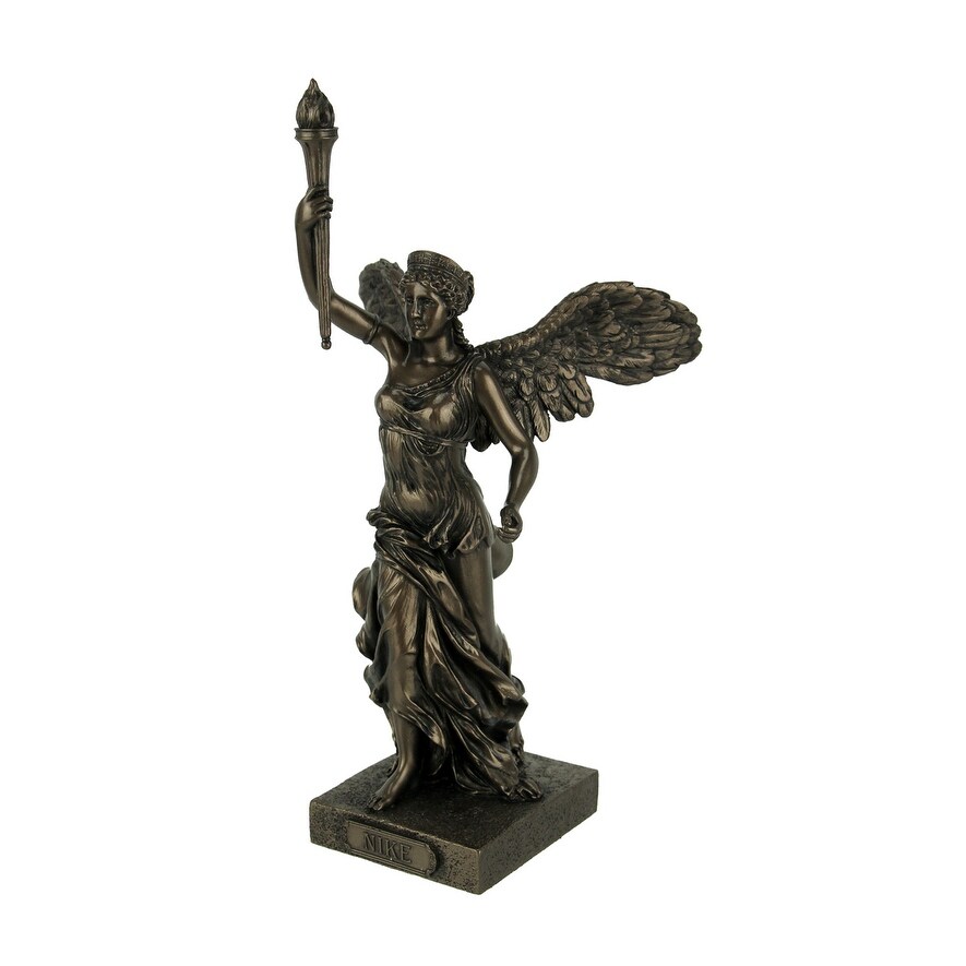 Shop Nike Winged Greek Goddess Of Victory Raising Torch Statue