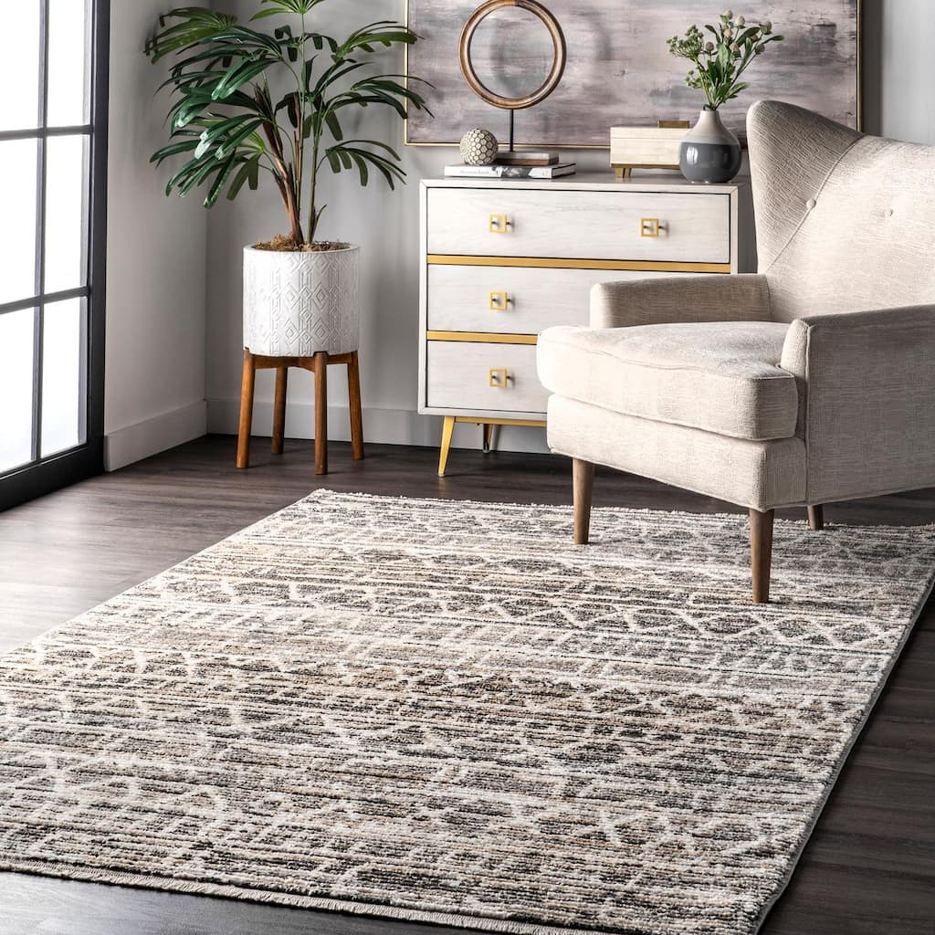 Nuloom Bedford Banded Tribal Area Rug