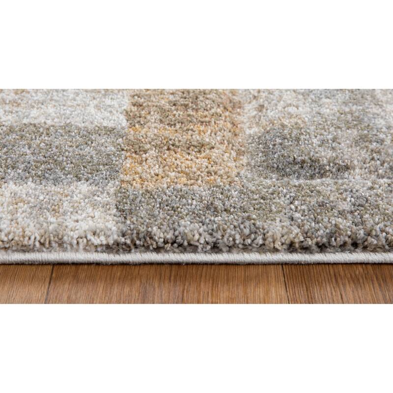 Vlora Collection Modern Abstract Geometric Multi-color Area Rug