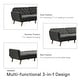 preview thumbnail 25 of 47, The Novogratz Tallulah Velvet Fold-down Memory Foam Futon