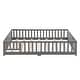 preview thumbnail 3 of 29, Solid Wood Platform Bed Frame with Fence，Queen/Full/Twin Size