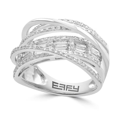 Effy Women's 14K White Gold Diamond Ring