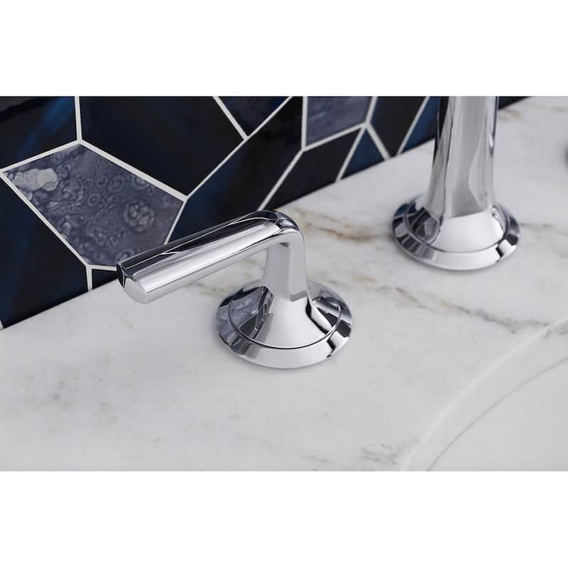 Kallista Script Widespread Sink Faucet with Arch Spout and Lever