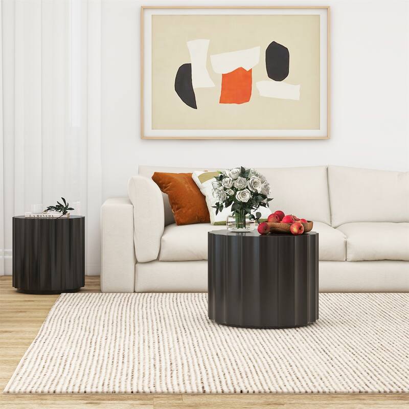 Coffee Table Set of 2 - Black