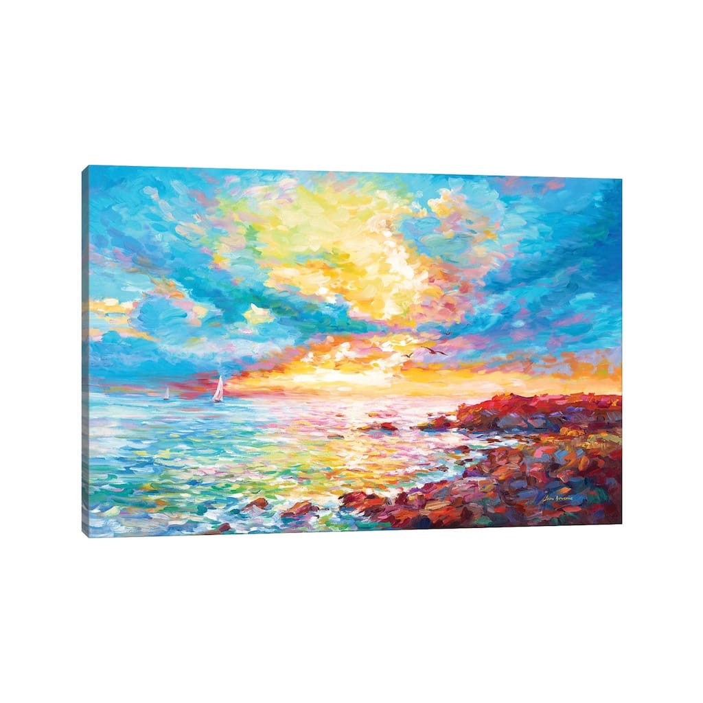 iCanvas "Sunset In Sardinia" by Leon Devenice Canvas Print