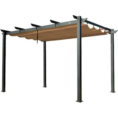 Sun Shade Patio Gazebo with Weather-Resistant Canopy for Backyard