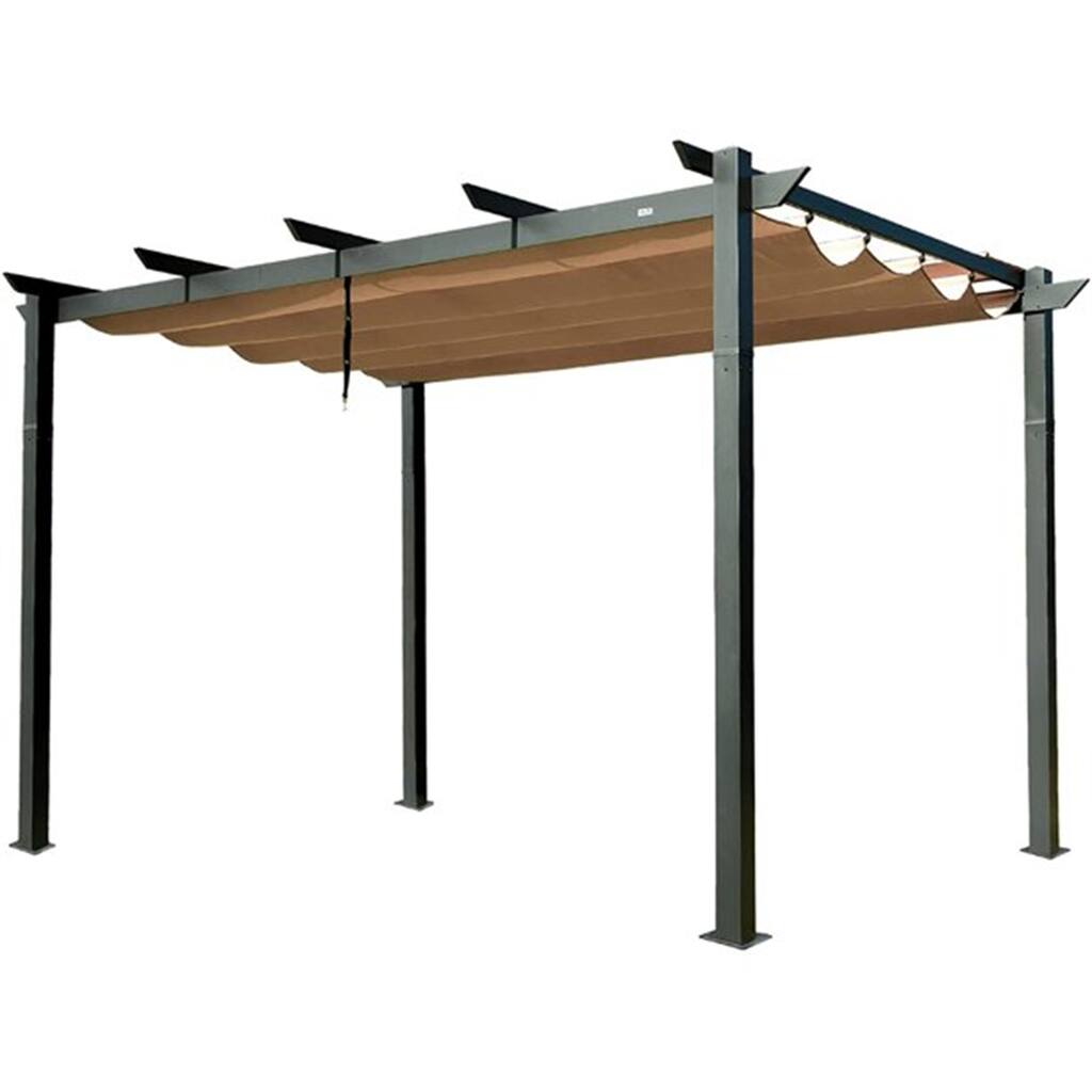 Sun Shade Patio Gazebo with Weather-Resistant Canopy for Backyard