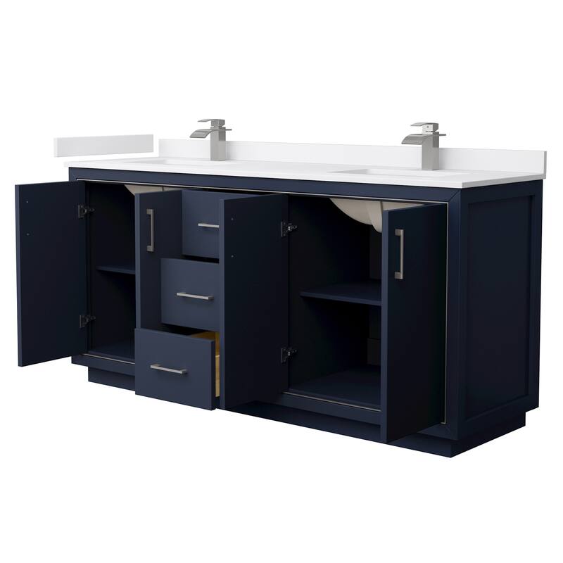 Wyndham Collection WCF1111-72D-VCA-MXX Icon 72" Free Standing Double