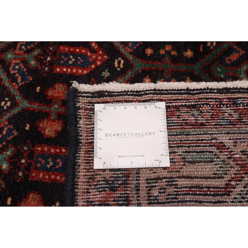 ECARPETGALLERY Hand-knotted Anadol Navy, Red Wool Rug - 3'7 x 9'10