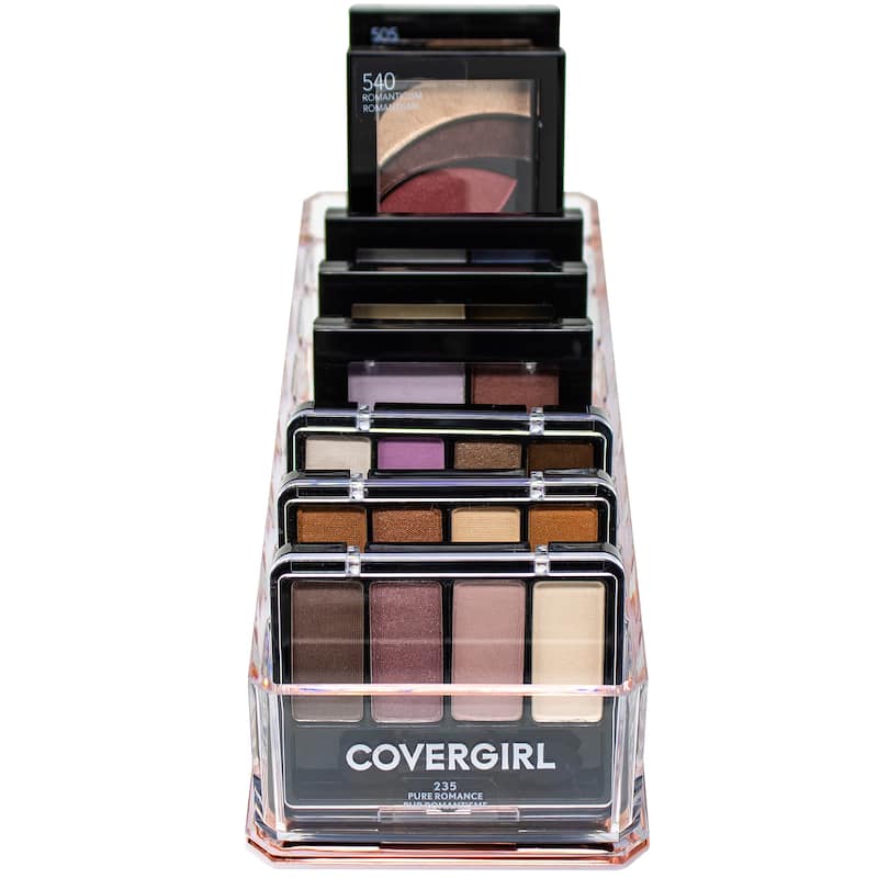 Sorbus 8 Slot Bronzer and Blush Makeup Organizer, Cosmetics Storage - Clear