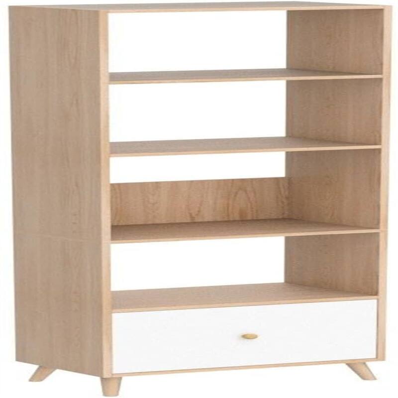5-Tier Open Shelves Bookcase - 11.81"D x 19.69"W x 70.87"H