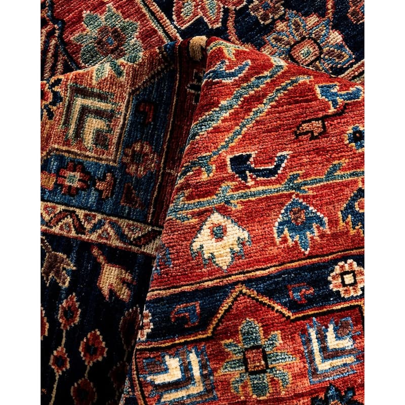 Serapi One-of-a-Kind Hand-Knotted Area Rug - Red, 8' 2" x 9' 11" - 8' 2" x 9' 11"