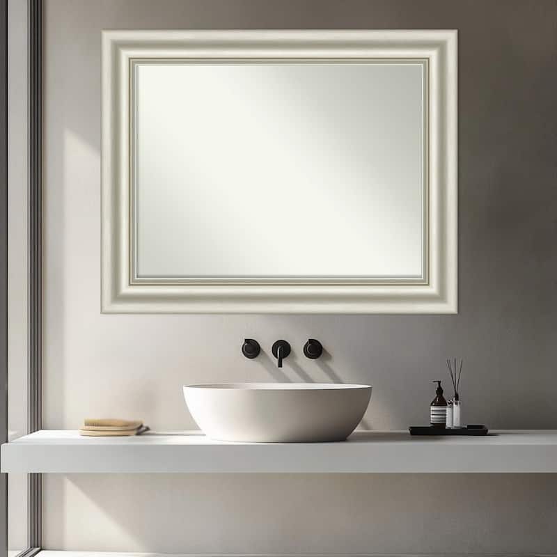 Sophia Non-Beveled Framed Bathroom Vanity Wall Mirror